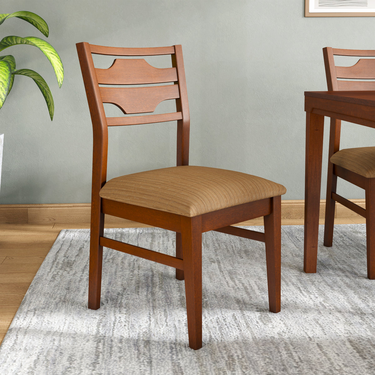 Holls Dining Chair In Beige by Olliix
