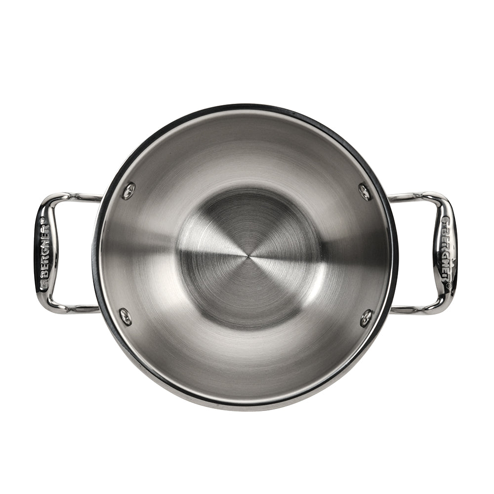 Eternity Stainless Steel Kadai with Induction Compatible, 26cm, 4.1 Liter,  Silver – BergnerHome