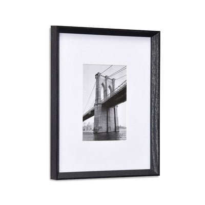 Single MDF Wall Mounted Photo Frame (Black, 5 x 7 Inch)