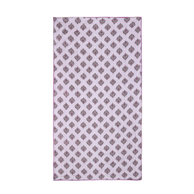 Floral Printed Cotton Single Bed Dohar (Purple)