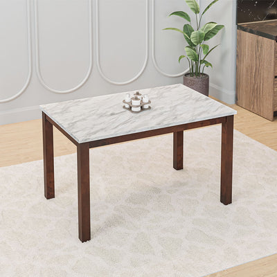 Roxbury 4 Seater Dining Table (Marble White)