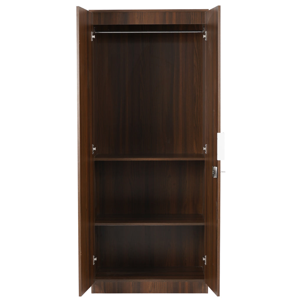 Buy Joyce 2 Door Engineered Wood Wardrobe Without Mirror & 1 Hanging ...