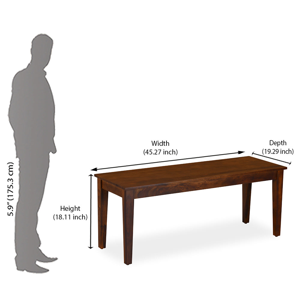 Target Solid Wood Dining Bench Walnut Nilkamal At home home