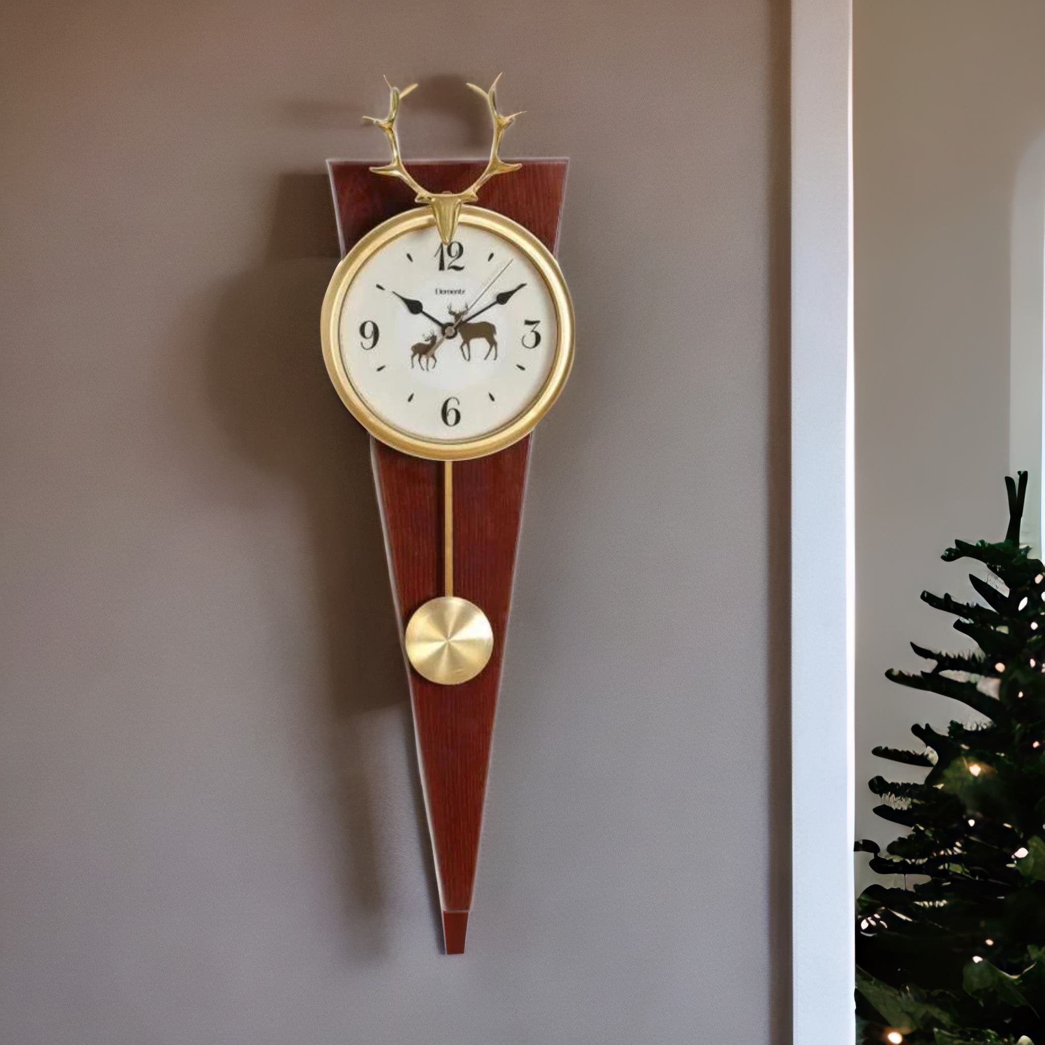 Buy Rose Gold White Sparrow Pendulum Wall Clock at 28% OFF Online | Wooden  Street